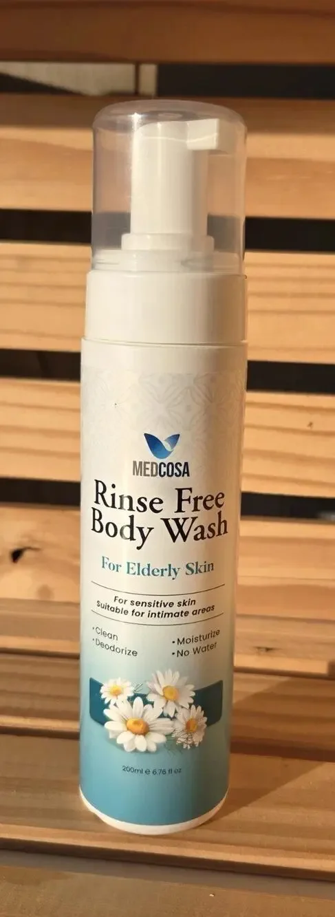 Medcosa No Water Body Wash Full Body Cleansing Foam Elderly Care Set of 3 New